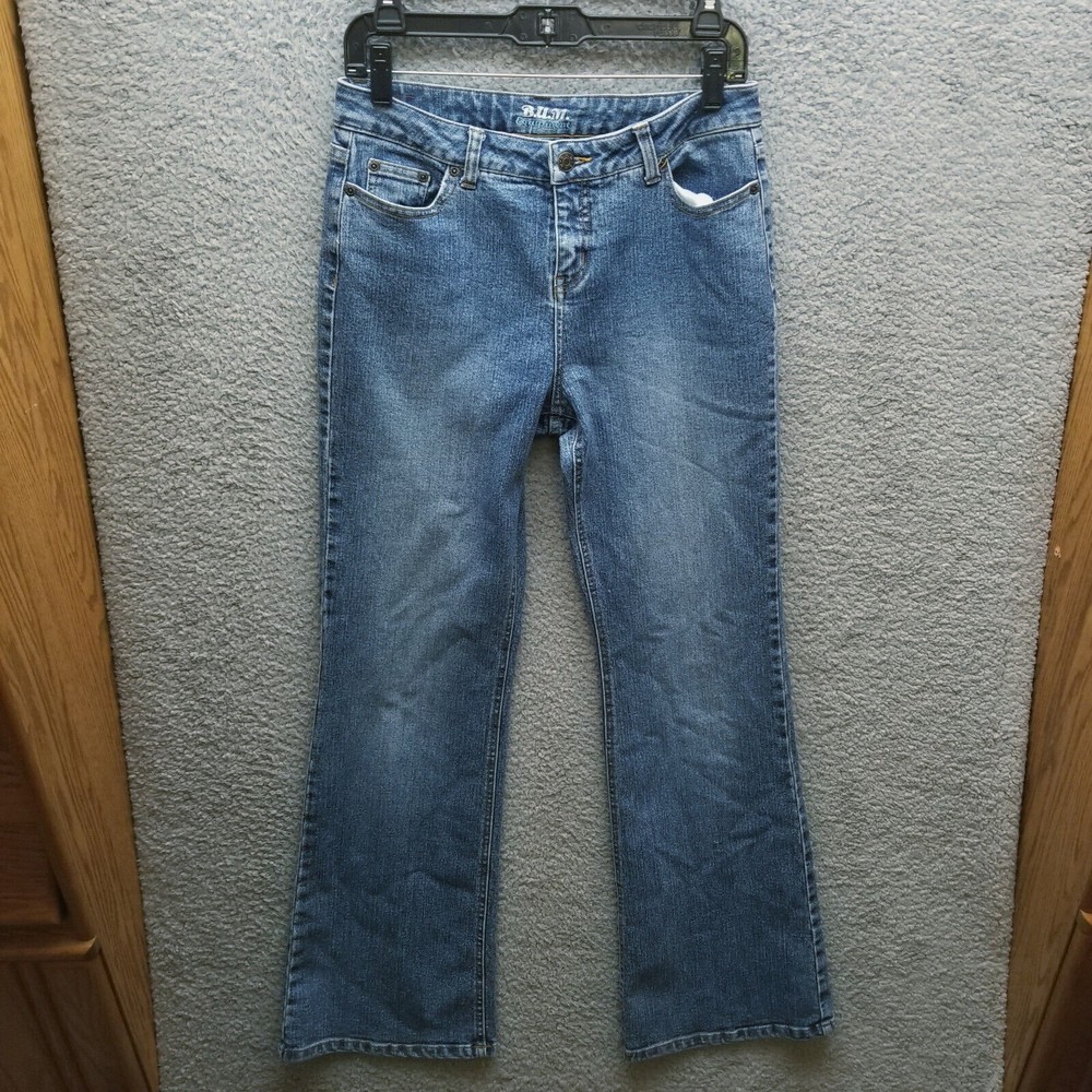 B.U.M Equipment Women's 8 Blue Bootcut Jeans 30.5" 31" 10"